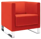 VELA - 1V, křeslo, látka VX EV 4 - látka cihlová